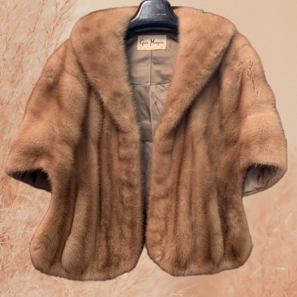 Vintage Mink Fur Capelet Wrap - Picture 3 of 7